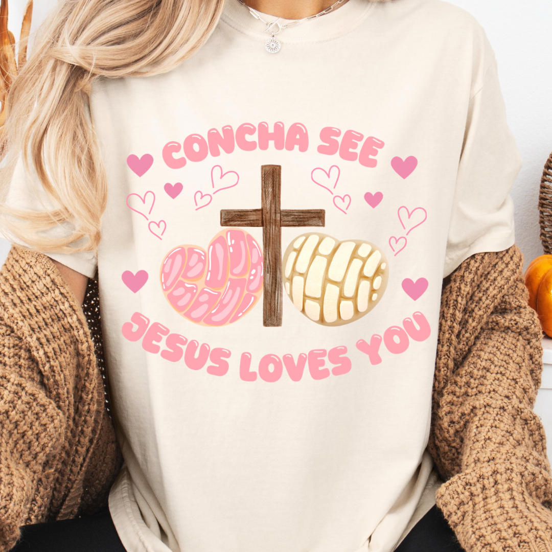 Concha see Jesus loves you t-shirt