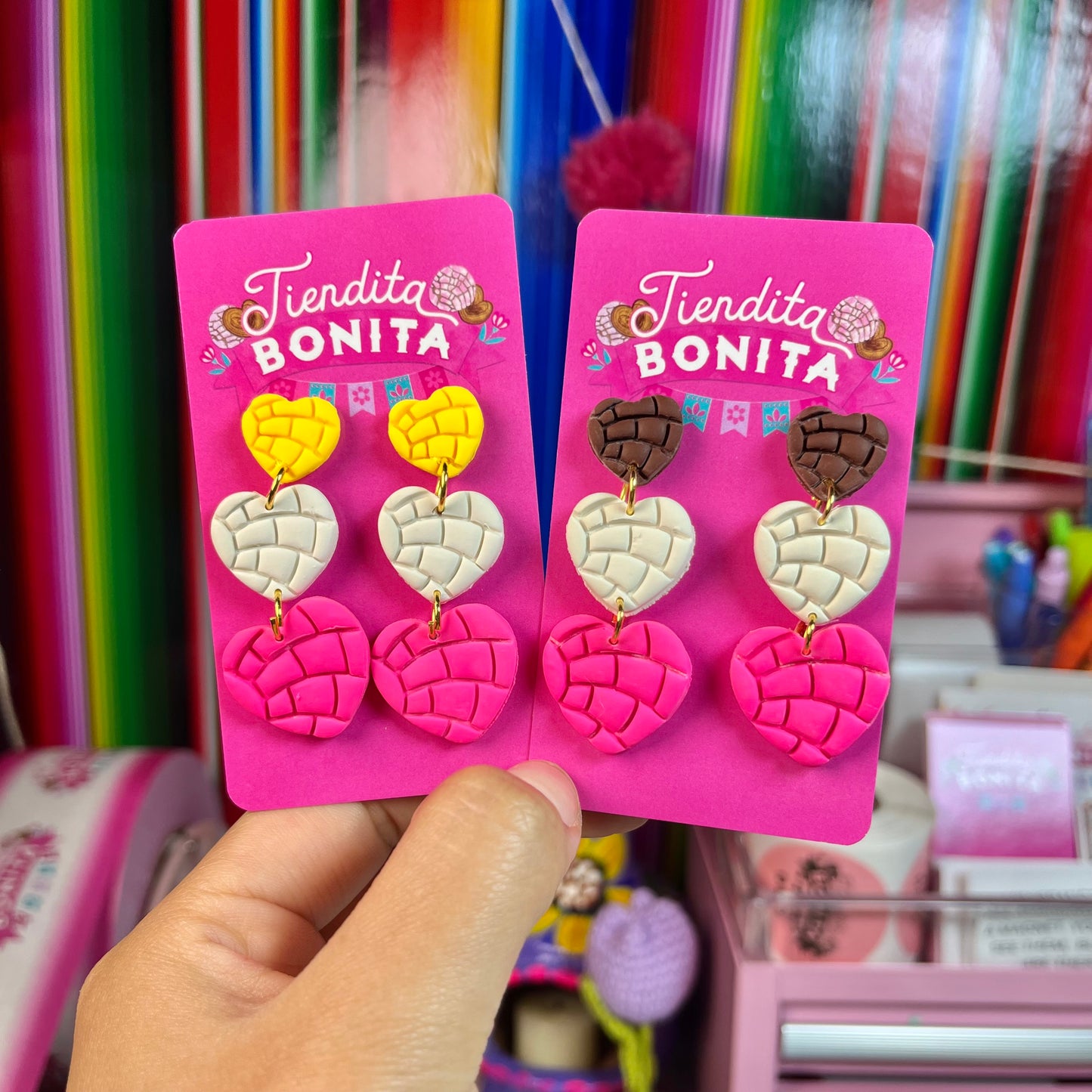 Corazon Concha earrings