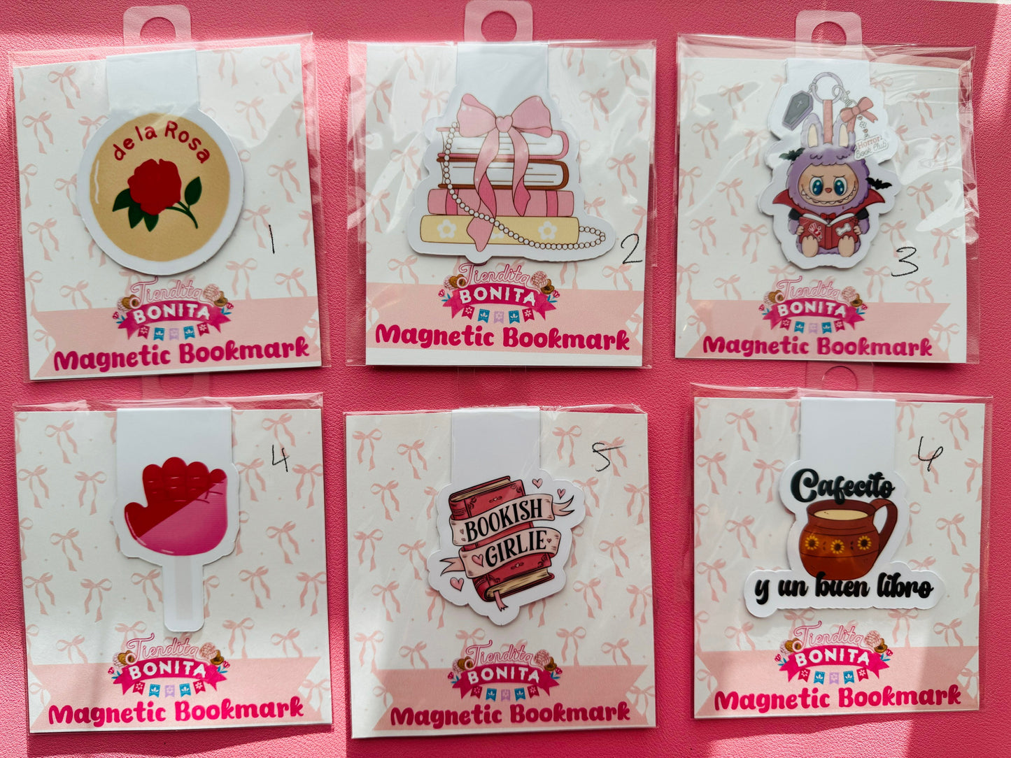Magnetic bookmarks