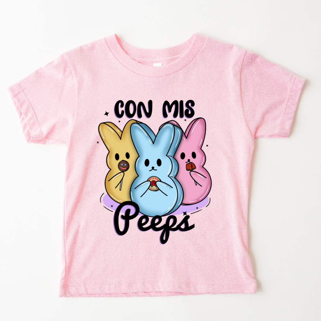 Con mis peeps t-shirt (pink)