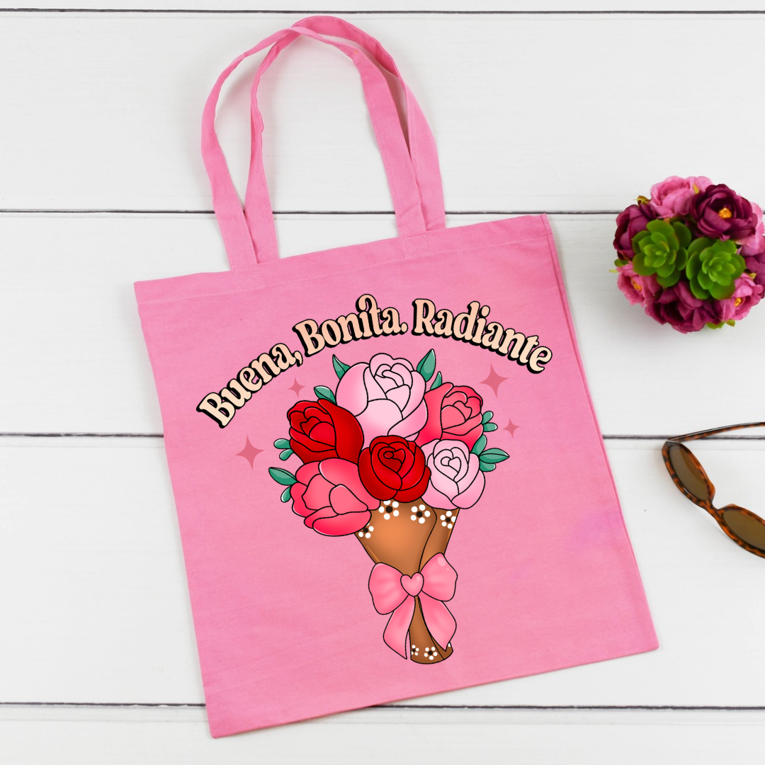 Buena Bonita y radiante tote bag