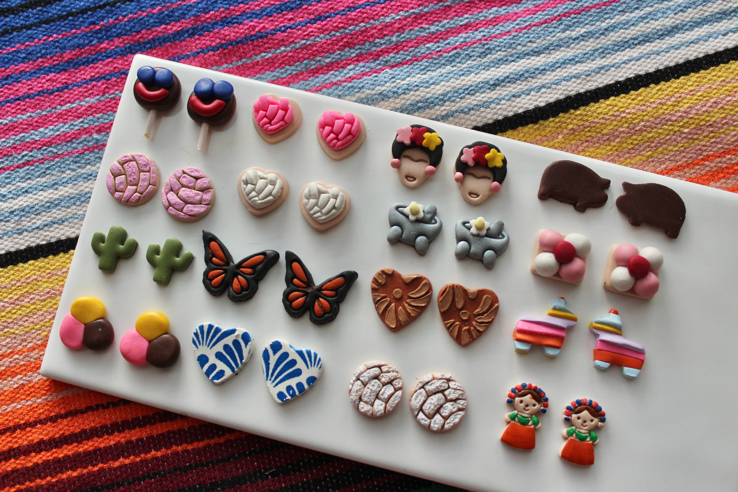 Mexican stud earrings