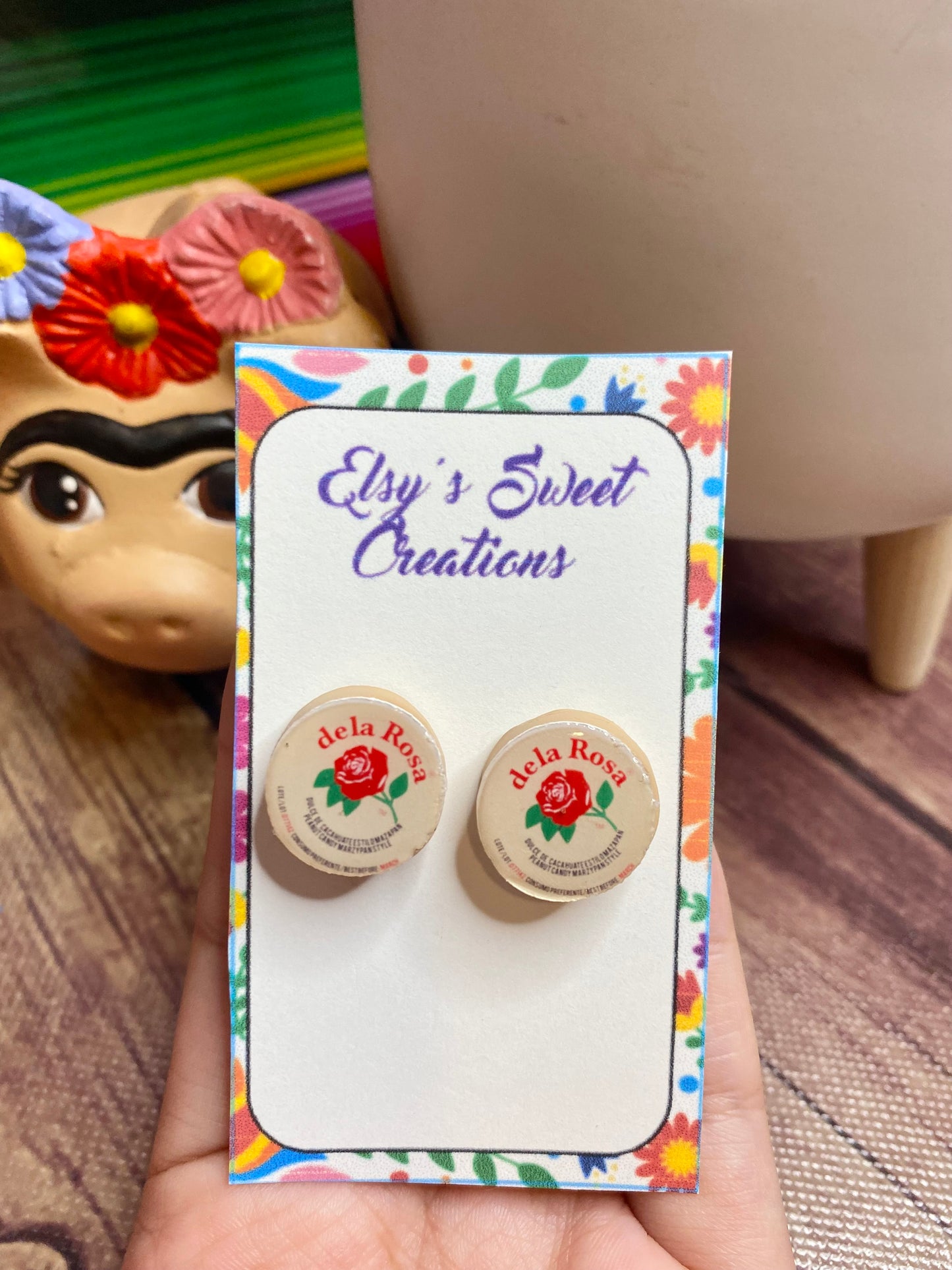Mazapán stud earrings