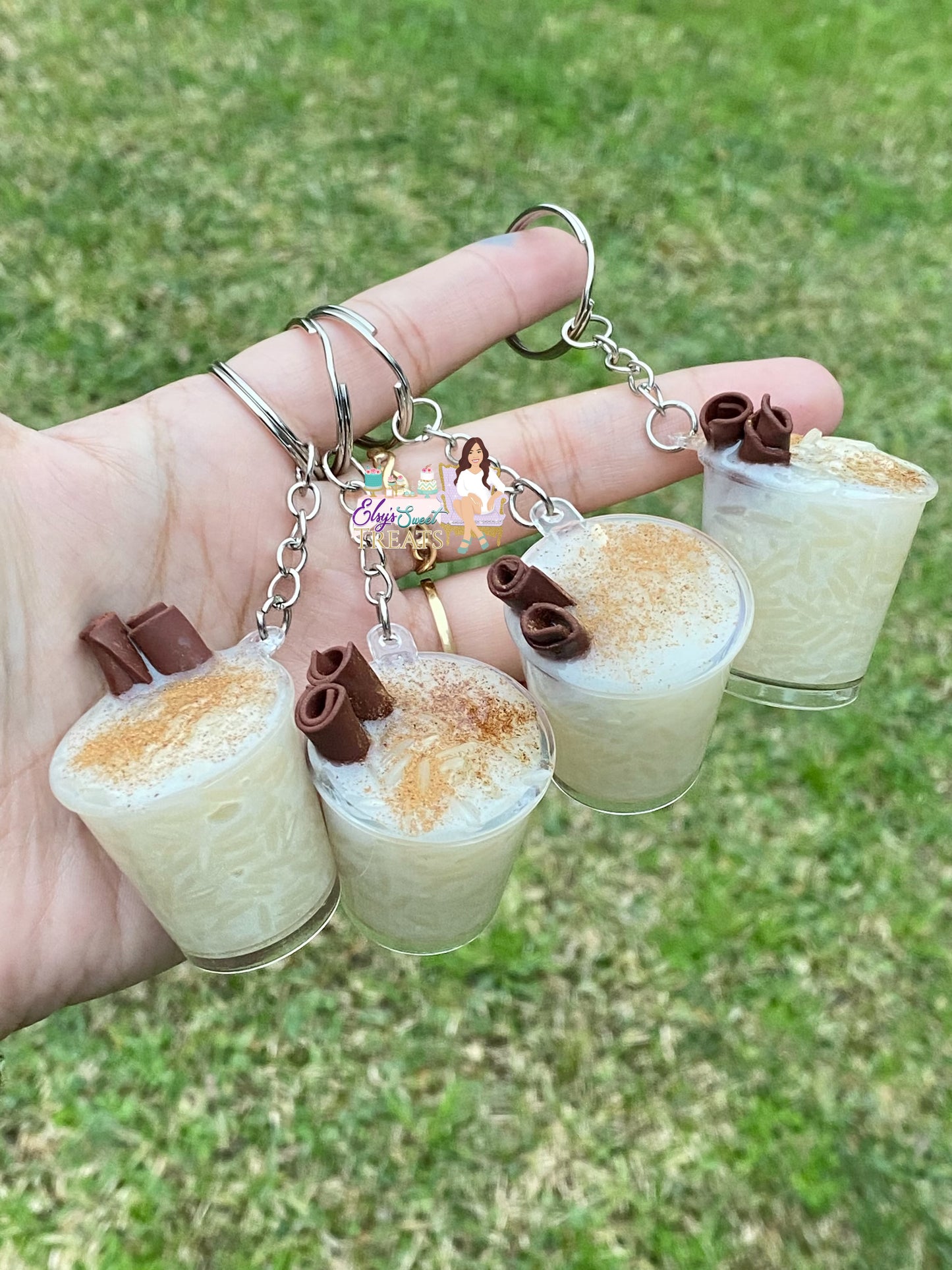 Arroz con leche Keychains