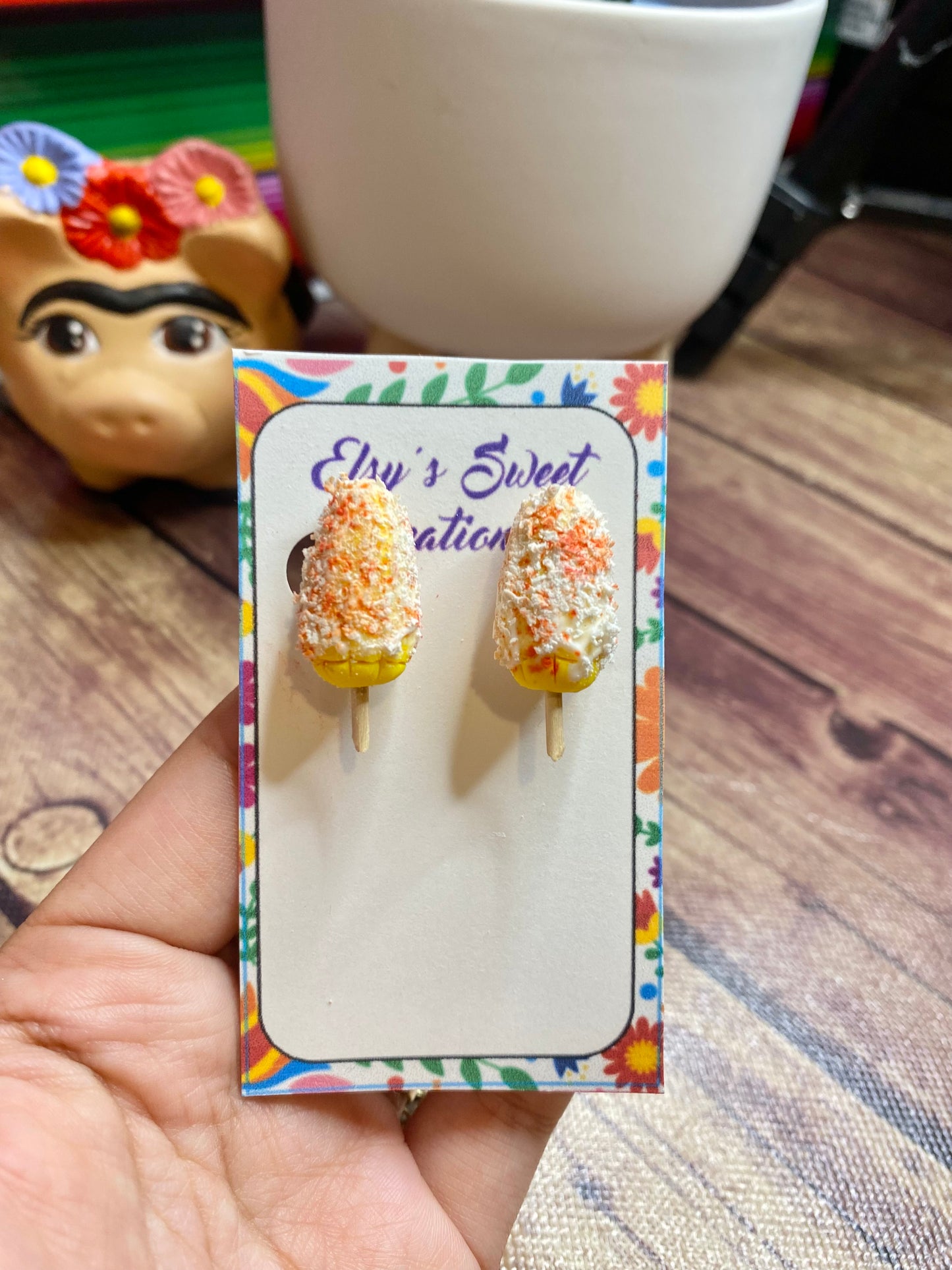 Elote stud earrings