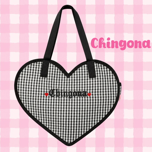 Chingona embroidered bolsa de Mercado