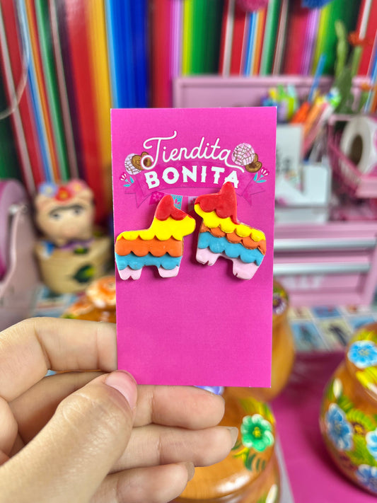 Piñata stud earrings