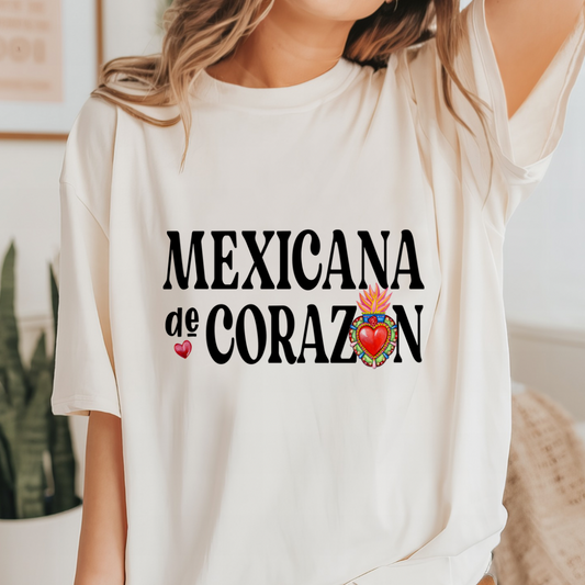 Mexicana de corazón t-shirt