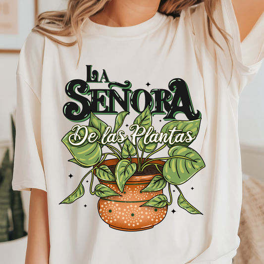 La señora de las plantas tshirt (beige)