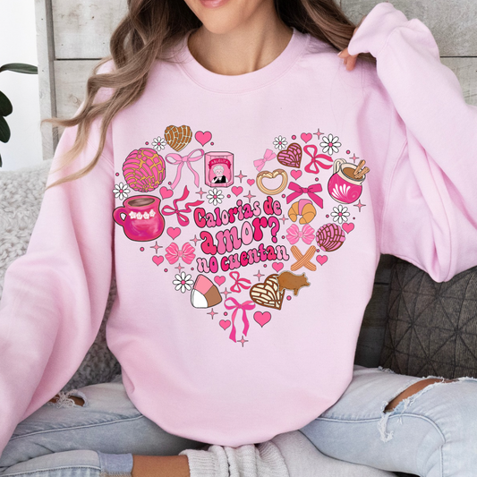 Calorias de amor crewneck