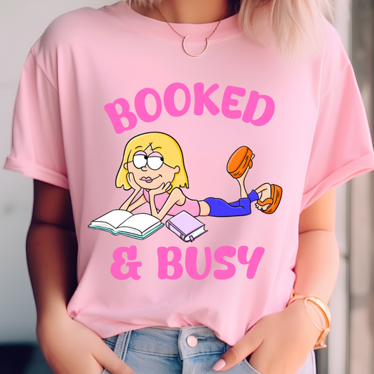 Booked & busy t-shirt