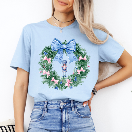 Nutcracker wreath t-shirt