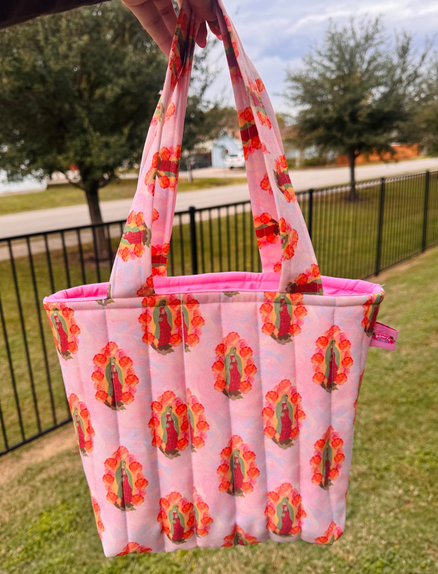 Virgencita tote bag