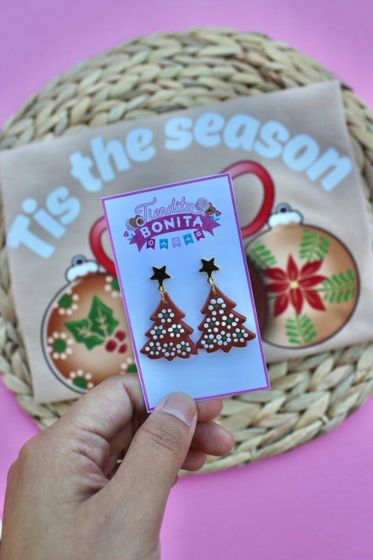 Barro Christmas tree earrings