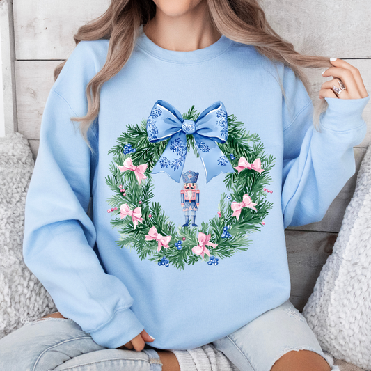 Nutcracker wreath crewneck