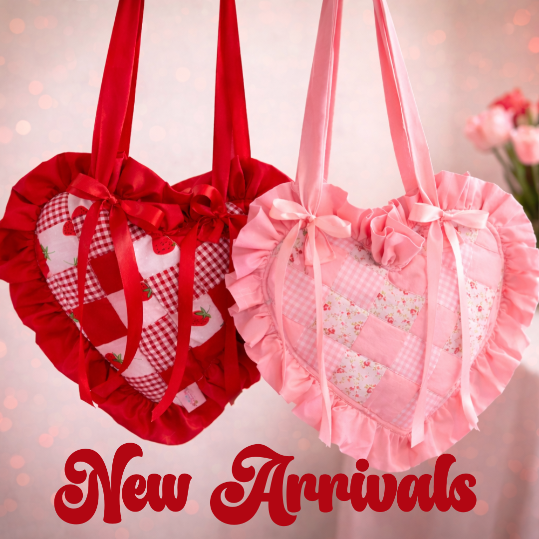 Heart quilted bag