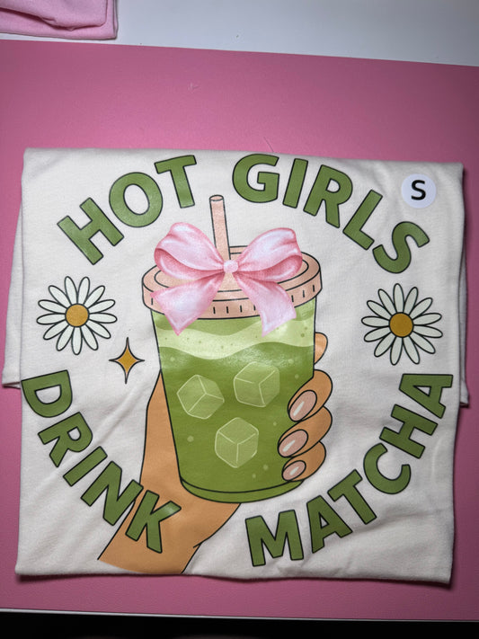 Hot girls drink match tshirt