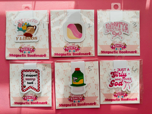 Magnetic bookmarks