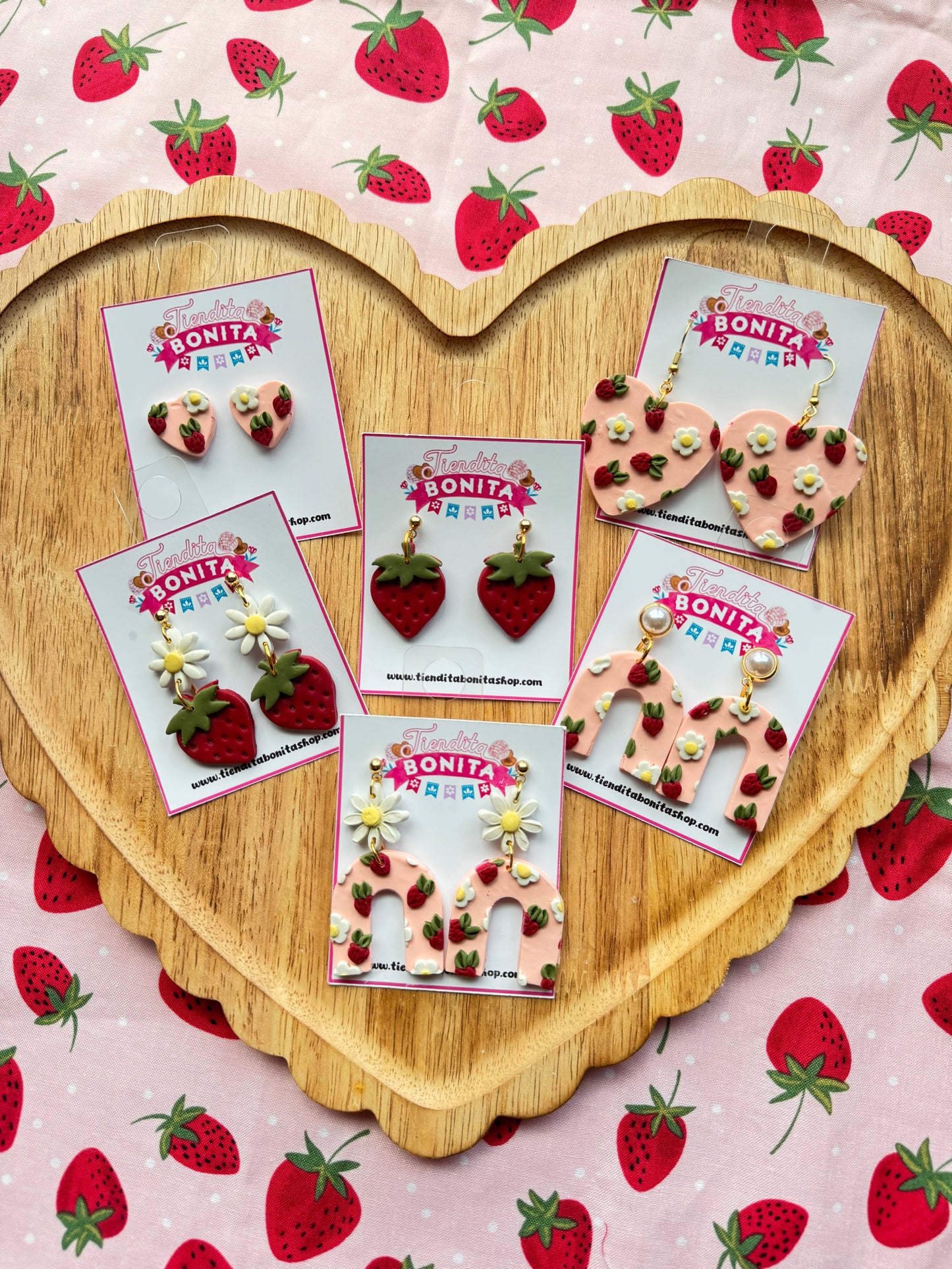 Strawberry earring collection