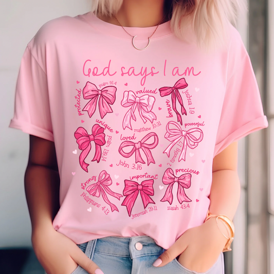 God says I am t-shirt