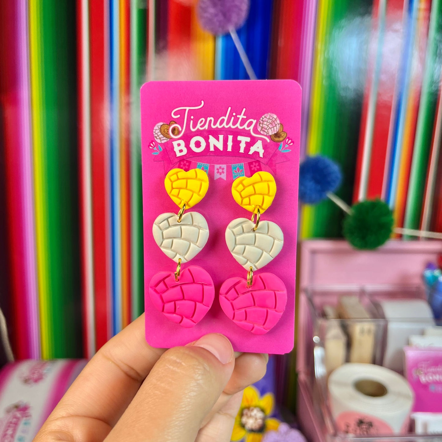 Corazon Concha earrings
