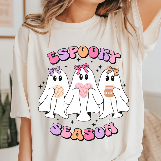 Espooky season beige t-shirt