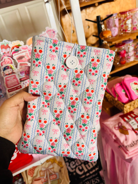 Booksleeve floral bow