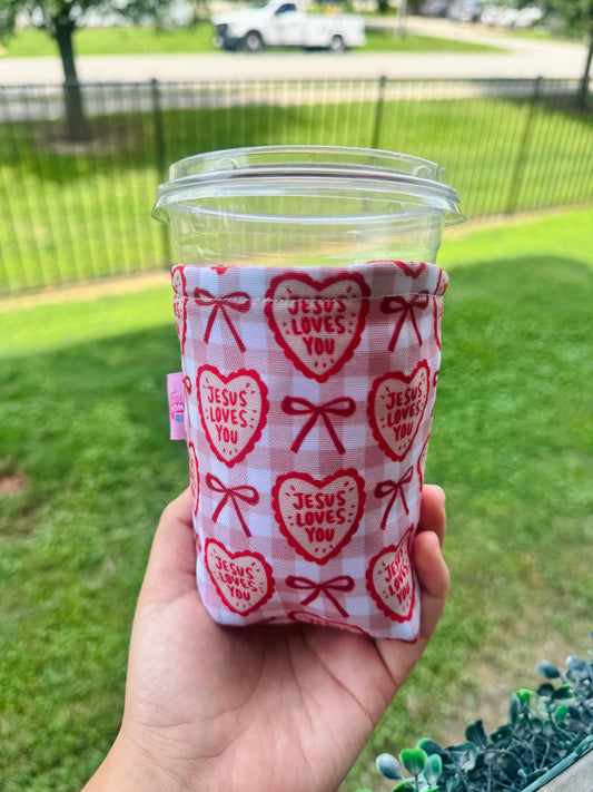 Jesus loves you Cup Sleeves