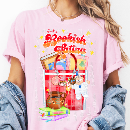 Just a bookish Latina t-shirt