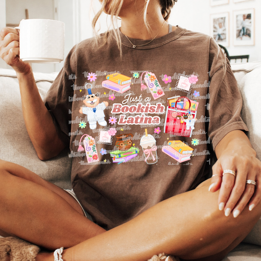 Just a bookish Latina t-shirt