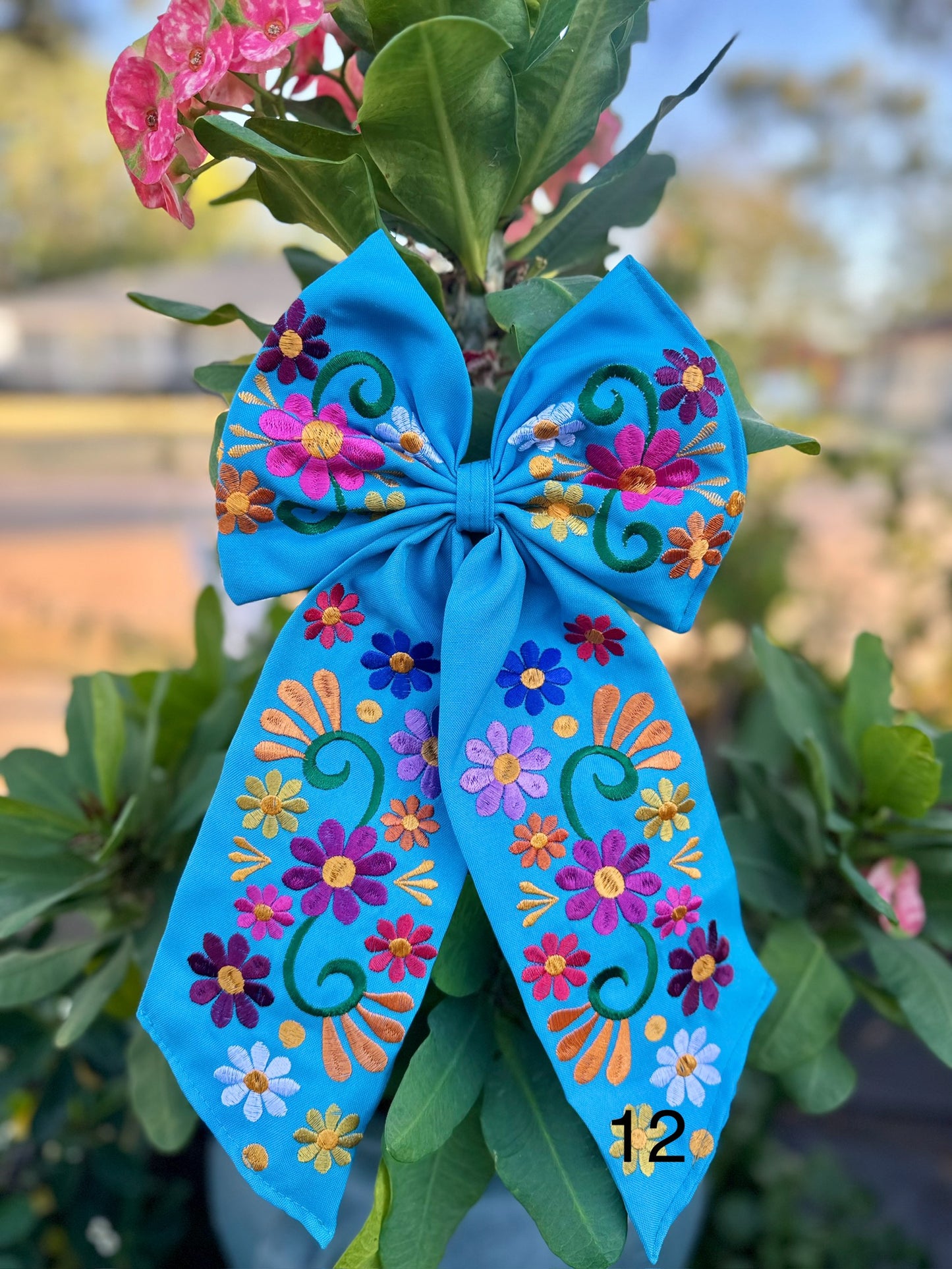 Mexican embroidered bows