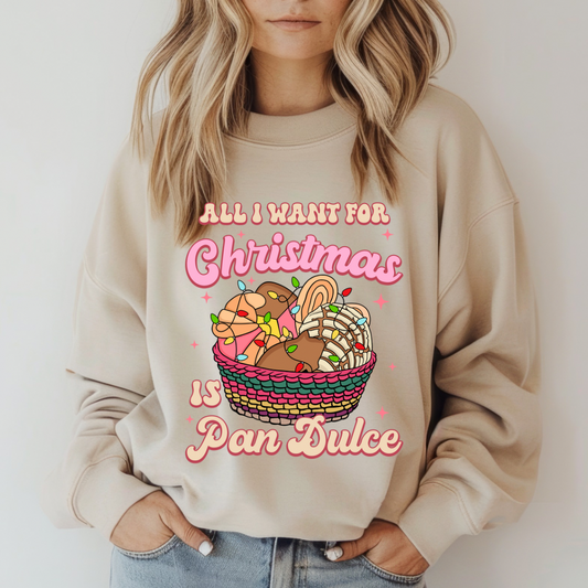 All I want for Christmas is pan dulce crewneck