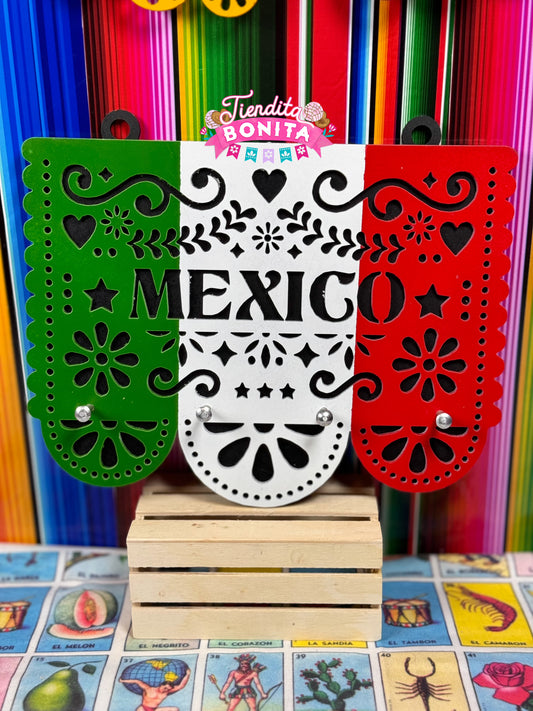 México banner porta llavero