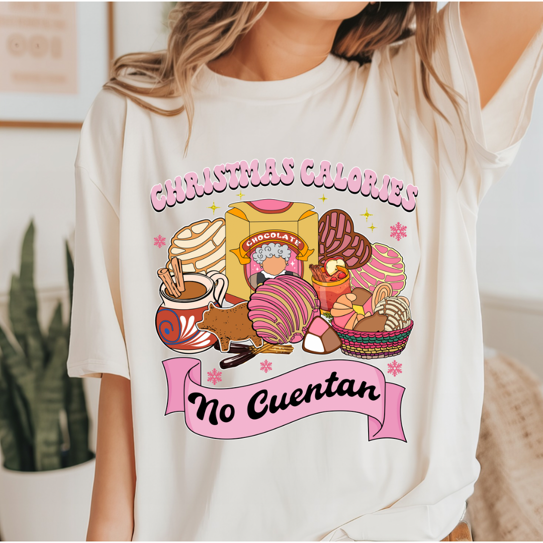 Christmas calories no cuentan t-shirt