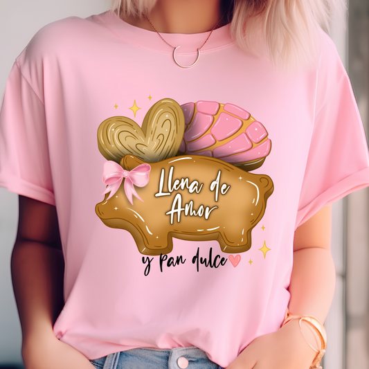 Llena de amor (pink ) shirt