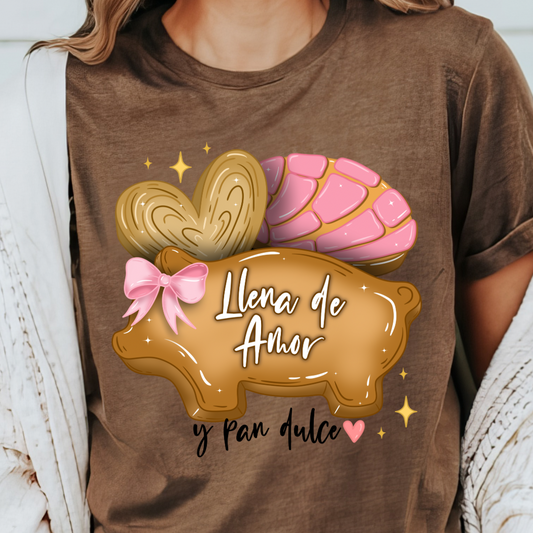 Llena de amor shirt (brown)