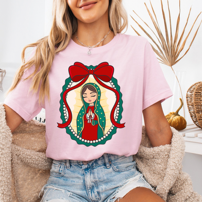 Girly red Virgencita t-shirt / crewneck