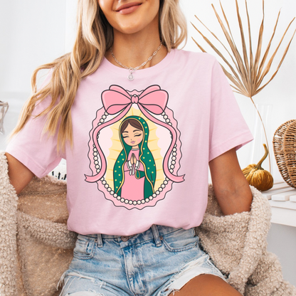 Girly pink Virgencita t-shirt / crewneck