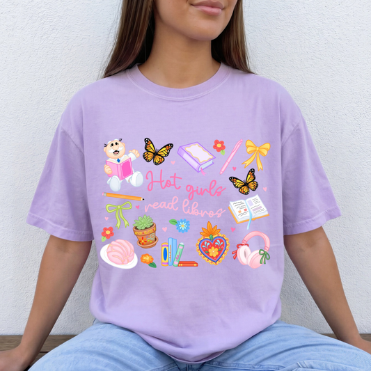 Hot girls read libros tshirt