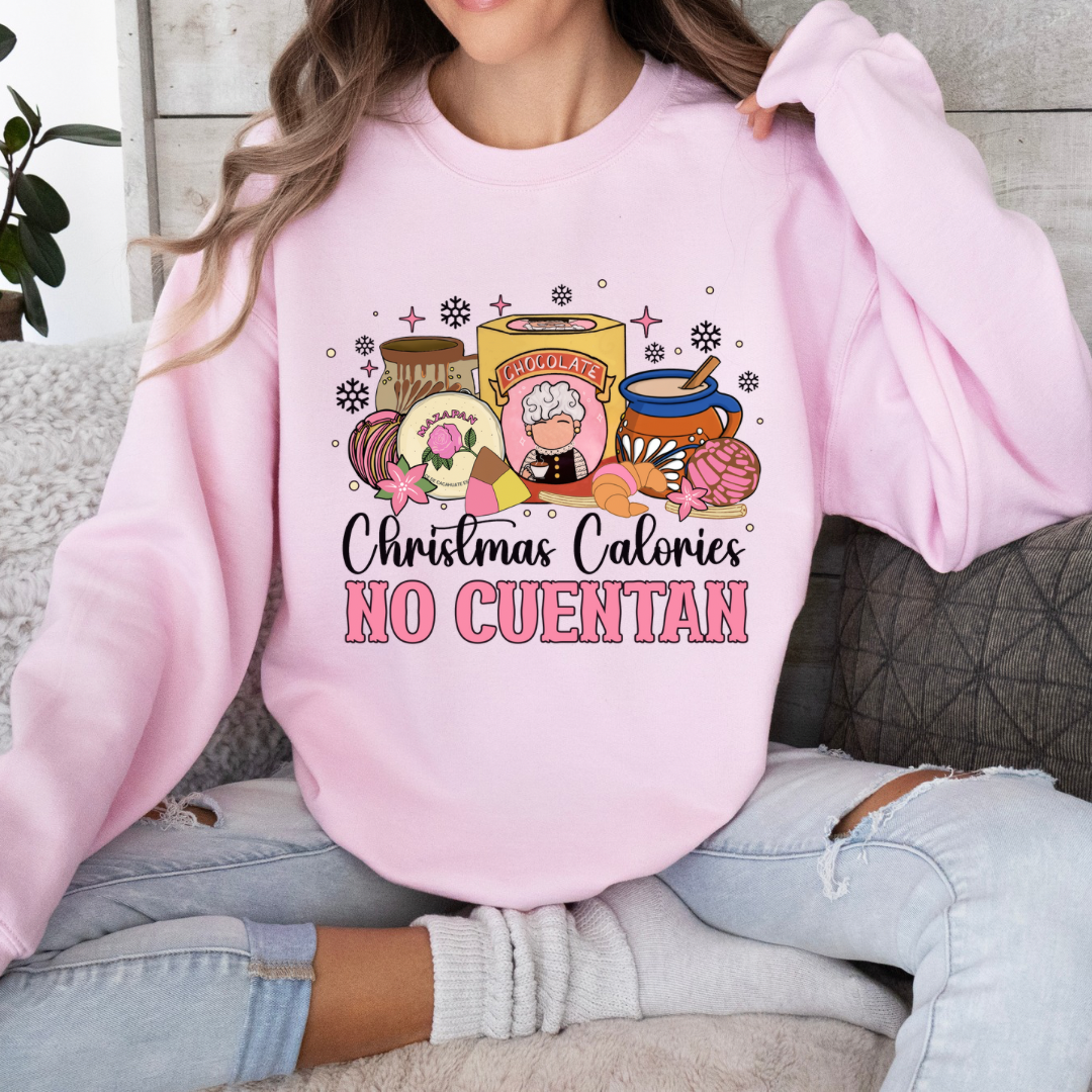 Christmas calories no cuentan crewneck